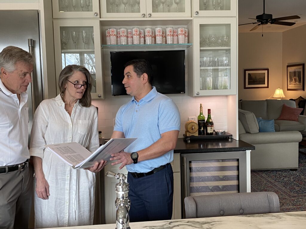 Dr. Carlos Loredo Ritter EMF Home Assessment Dr. Carlos Loredo Ritter showing options to shield from emfs to clients in a beautiful home in Austin Tx