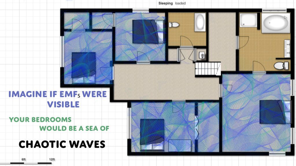 Dr. Carlos Loredo Ritter made a visual aid with the intention to help people understand how EMF would look like if you could see it