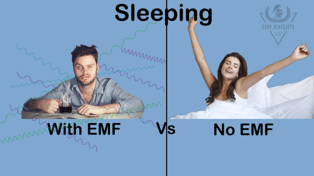 benefits to sleep in a free EMF room versus sleeping in a room with EMFs